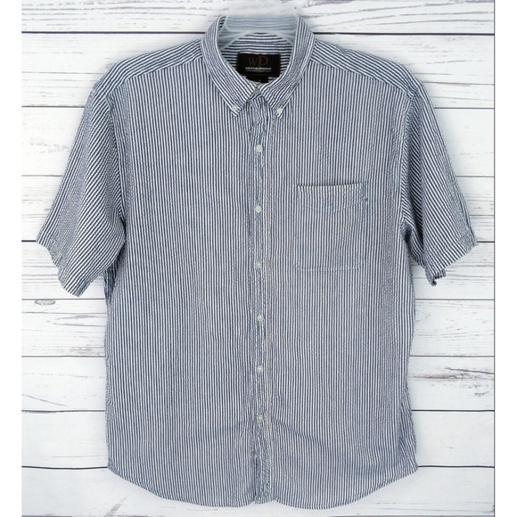 Weatherproof Other - Weatherproof Blue Short Sleeve Button Shirt